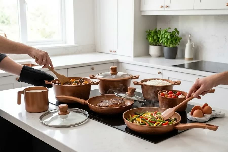Panela Mônaco em cooktop de indução